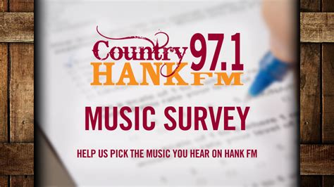 97.1 contest|97.1 HANK FM .